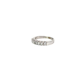 14k White Gold .82ct H SI1 (7) Round Diamond Wedding Band